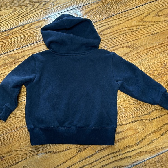 Champion black athletic hoodie sweatshirt. Logo on front. Size 24 Months. - Picture 6 of 8